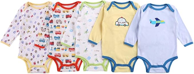 Bozevon Bebe Garcon Fille Body Sans Manche Manche Courte Manches Longues Bodys Pyjama En Coton Pour 0 24 Mois Amazon Fr Vetements Et Accessoires