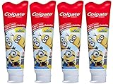 Colgate Kids Toothpaste with Anticavity Fluoride, Minions, 4.6 ounces (4 Pack)