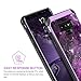 BENTOBEN Galaxy Note 9 Case, Purple Space Design Slim 2 in 1 Hybrid Soft TPU Bumper Hard PC Cover with PU Faux Leather Heavy Duty Shockproof Protective Phone Case Cover for Samsung Note 9, Purple