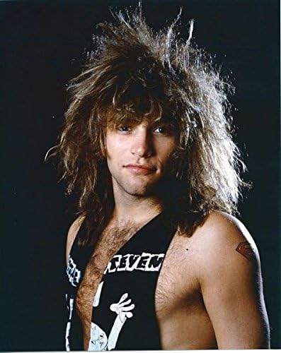 Jon Bon Jovi Classic 1980 S Studio Portrait With Big Hair 8x10