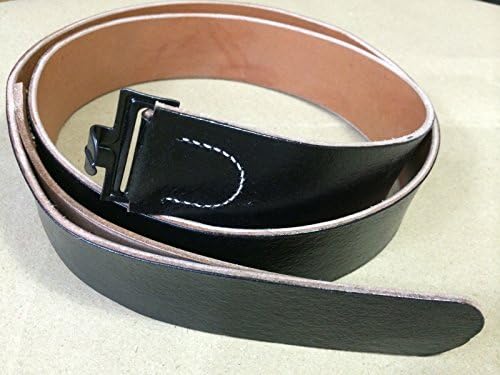 WWII German HEER LEATHER BLACK BELT (REPRO) ALL SIZES (Repro)