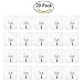 Colossal ship Adhesive Hooks Heavy Duty Wall Hooks Strong Adhesive Hooks 22lbs/10kg Seamless Hooks Transparent Hooks 20 Pack