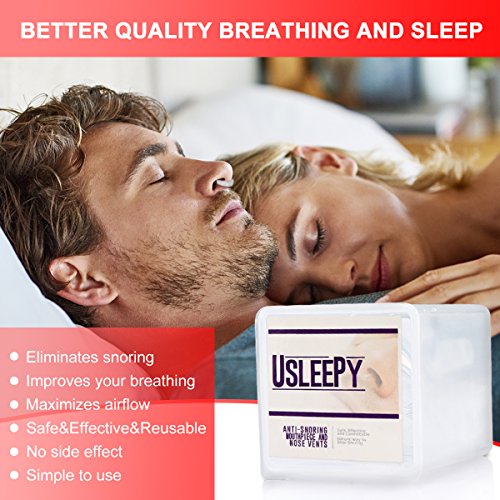 Anti Snoring Devices Snoring Solution, 4 Set Snore Stopper Nose Vents Nasal Dilators Anti Snoring Stop Snoring Solution Anti-Snoring Sleep Aid Device Snore Reduction for Men Women