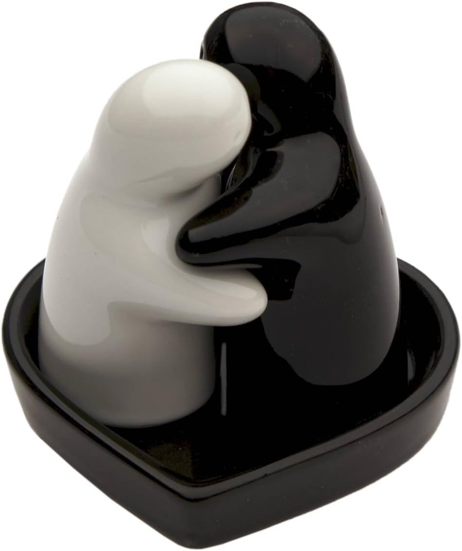 Couple Formant Salière Et Poivrière En Céramique Mate - Grenouilles Du