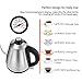 Electric Gooseneck Pour Over Kettle for Drip Coffee and Tea, Built-in Thermometer, Auto Shut Off, 1.0L