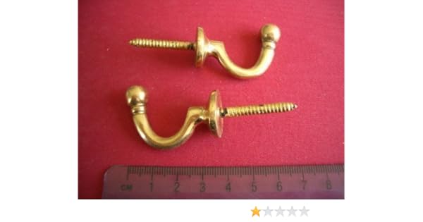 Amazon Com The Home Fusion Company Pair Antique Brass Ball End