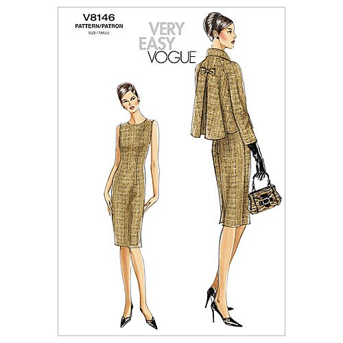 Vogue Patterns V8146 Misses' Petite Jacket and Dress, Size AA (6-8-10-12)