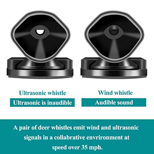 4 Pcs Deer Whistles for Cars Animal Warning Whistle Device with 12 Pcs Stickers Save Wildlife Ultrasonic Alert for Vehicle,Motorcycles - Thumbnail 5