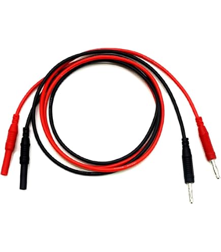 16 Gauge Test Leads With Banana Plugs & Hooks – Heavy Duty Silicone Jumper Wires Kit For Electronics Testing | EDGELEC