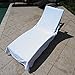ARLU HOME Large Luxury Chaise Pool/Lounge Chair Cover Towel - Fitted Elastic Pocket Won't Slide (White) Versatile Size Pocket Fits Most Standard Cushions. Protective, Absorbent, Easy Care