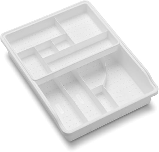 Amazon Com Madesmart Original Junk Drawer Organizer White Value
