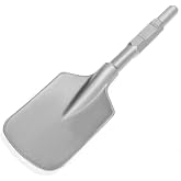 XtremepowerUS Clay Spade Jack Hammer Bit 1-1/8" Hex Asphalt Scoop Shovel Head Demolition Construction Concrete Breaker Punch for Gardening, Landscaping, Concrete, Bricks, and Sand