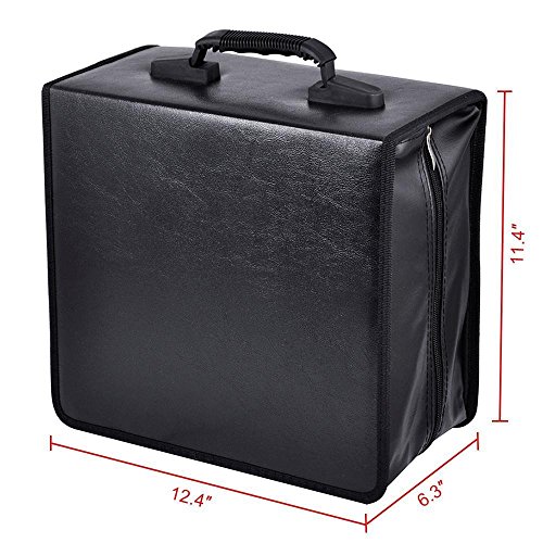 Yaheetech 400 Disc CD DVD Bluray Storage Holder Solution Binder Book Sleeves Carrying Case