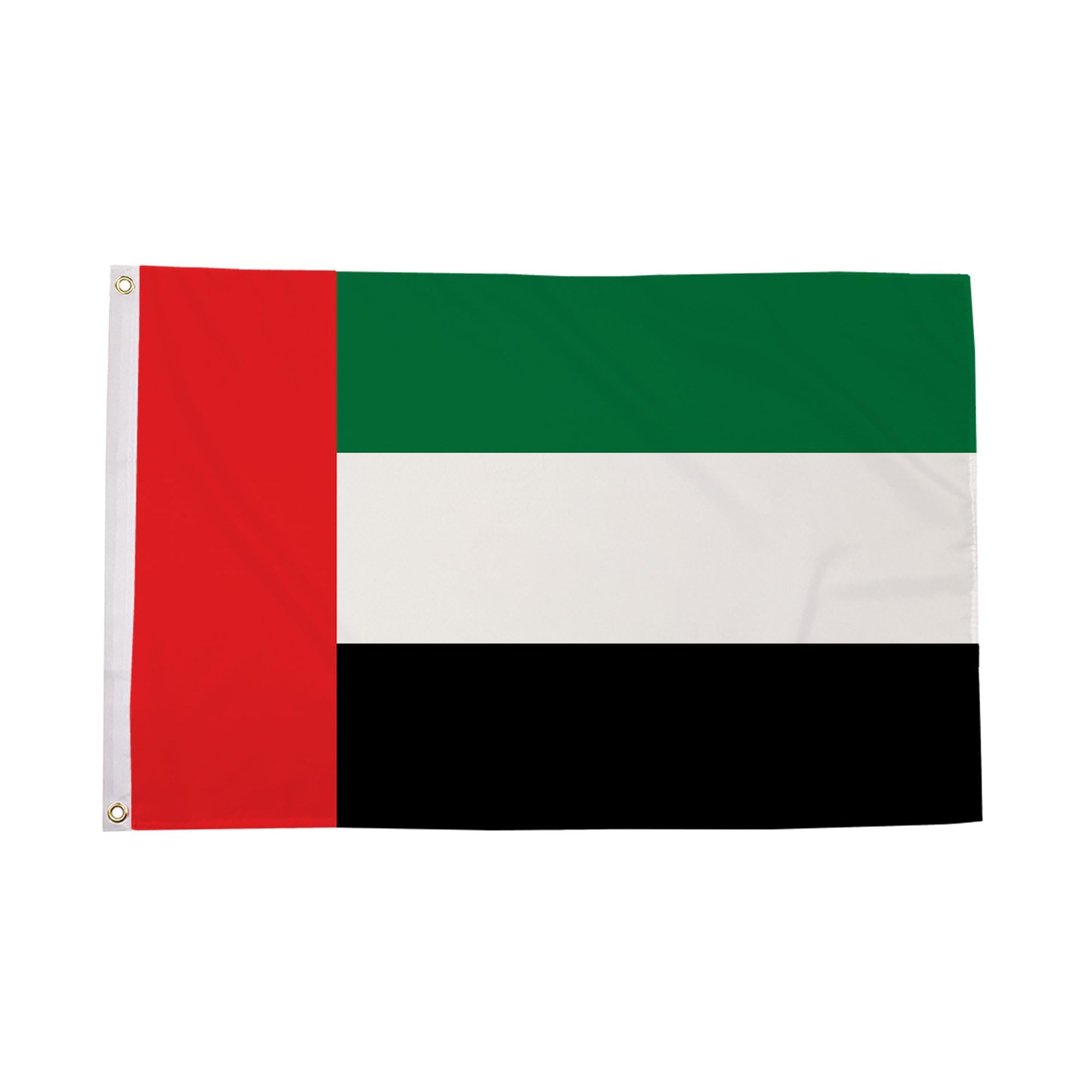 Flagtex United Arab Emirates Flag 5ft x 3ft UAE National Flag Red Green White Black Horizontal Stripes Premium Quality Polyester Double Stitched Brass Grommets 150cm x 90cm Indoor Outdoor Banner Displ — image 1