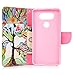 Badalink Case for LG V20 Wallet Case (2016) Flip Folio Kicktand Case PU Leather Case Shockproof Soft TPU Flexible Inner Bumper Colorful Painting Protective Card Slots Cover for LG V20 - Colorful Tree