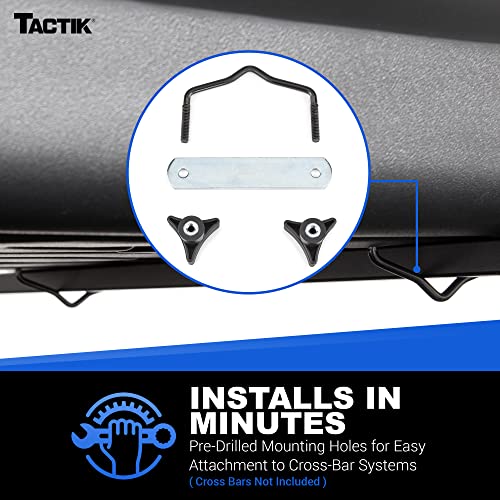 TACTIK Rooftop Cargo Carrier Box, Large Made in USA PatentPending