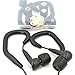 misodiko 5.5mm Replacement Memory Foam In-Ear Earbud Tips compatible for BlueBuds X, X2, X3 and Freedom F5 Bluetooth Headphones with Sports Ear Hooks - M550 (3-Pairs, Black, Small)