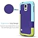 TILL for Galaxy S5 Case, (TM) Ultra Slim 3 Color Hybrid Impact Anti-Slip Shockproof Soft TPU Hard PC Bumper Extra Front Raised Lip Case Cover for Samsung Galaxy S5 I9600 GS5 G900V [Blue]