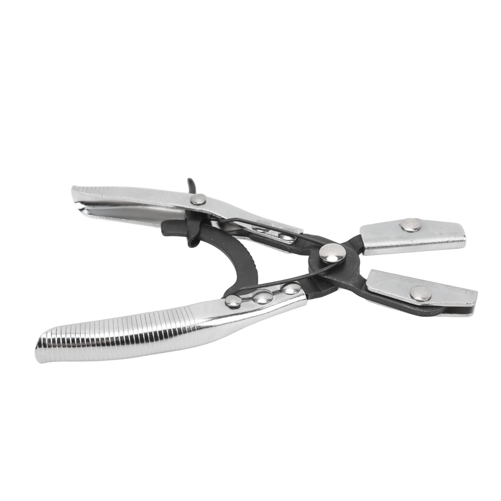 Keenso Hose Pinch Off Plier, Hose Pinch Off Plier Ratcheting Jaws Swiveling Universal for Automobile Brake Coolant Pipes (8in) Auto Insurance and Auto Repair