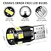 Audew 10 pcs 194 LED Bulb 6000K Super Bright T10 194 168 W5W LED Light Bulb for Dome/Map/Parking/Marker/License Plate Light,Canbus Error Free,White