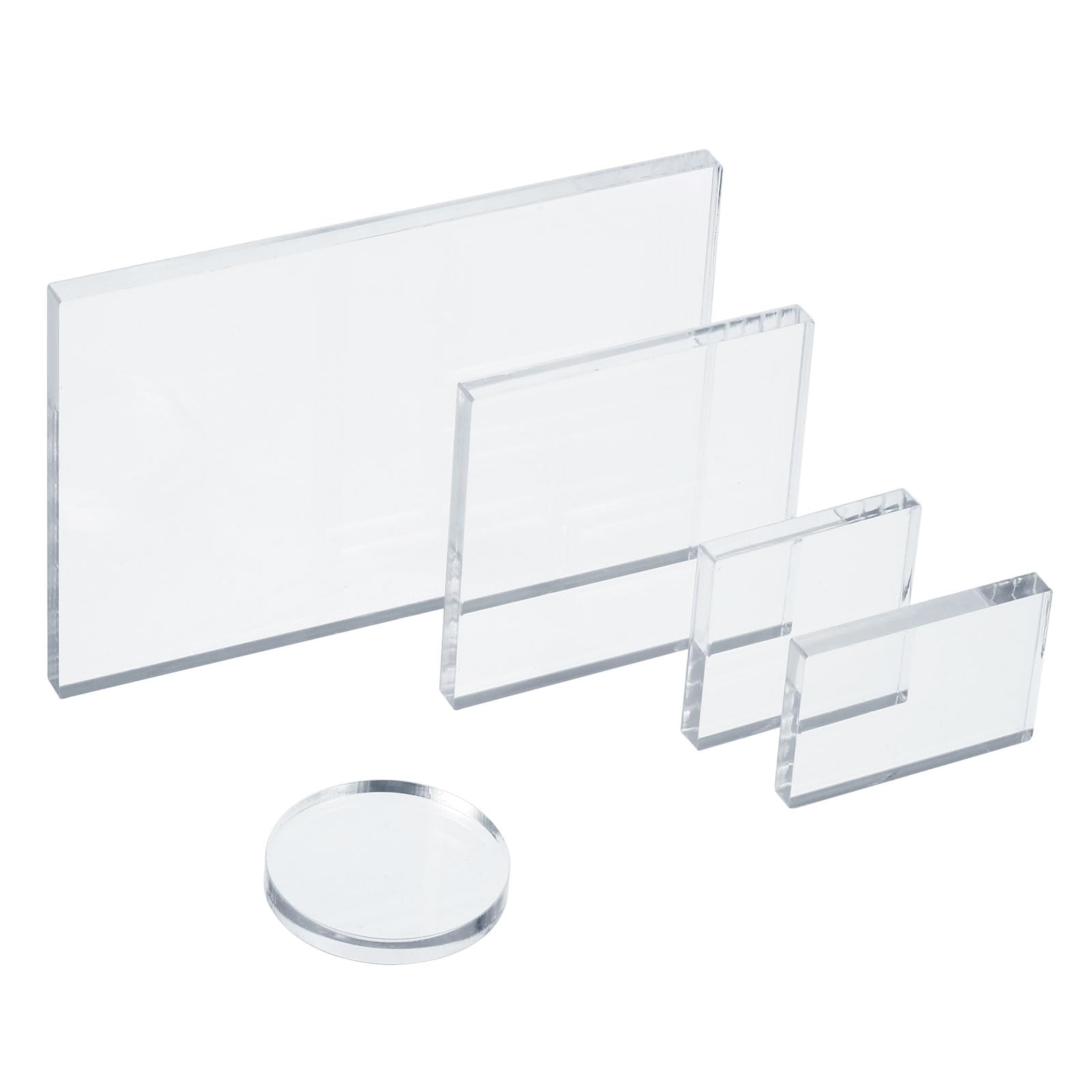 PATIKIL Acrylic Stamp Block, 5 Pack Clear Stamping Block Decorative Mounting Blocks Set for Scrapbooking DIY Crafts Card Making