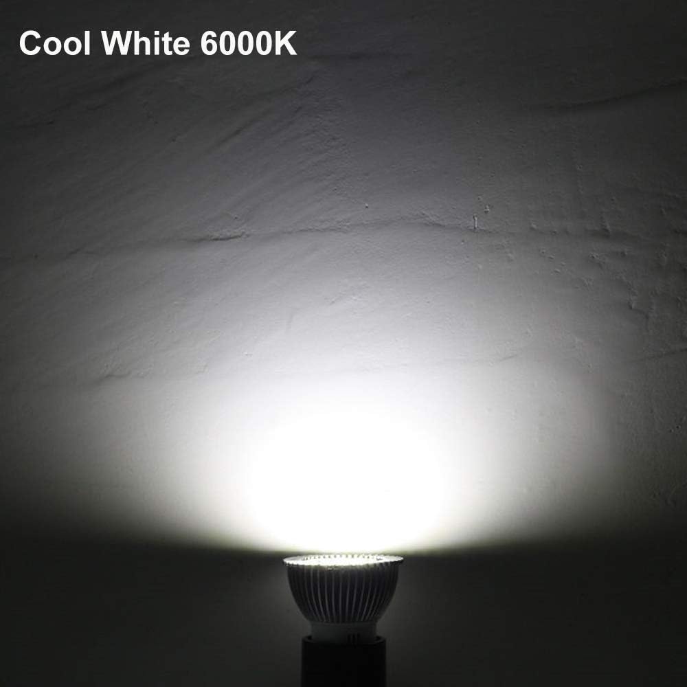 WULUN Pack of 6 GU10 6W LED Spotlight Bulbs, 6W Equivalent 60W Halogen, 550LM Cool White 6000K - Image 4