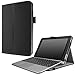 Infiland Asus Transformer Mini T102HA Case, Premium PU Leather Portfolio Stand Cover Case for ASUS 10.1 Inch Transformer Mini T102HA-D4-GR 2 in 1 Touchscreen Laptop- Black