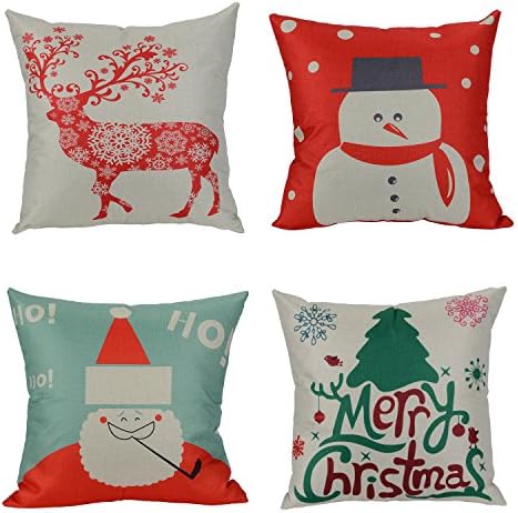 Wonder4 Autumn Fall Decor Throw Pillow Cases 4PACK (A4)