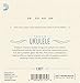 D'Addario Tenor Ukulele Strings, Titanium, EJ87T, 4-String Set, Pack of 1