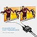 SOWTECH 1X2 HDMI Splitter Version 1.4 Full HD 1080P Powered HDMI Splitter 1 in 2 Out Support 3D for Duplicated/Mirror Dual Monitor