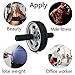 Ab Wheel Roller,For Full Body Exercise, strengthen & tone abs, shoulders, arms, and back.Comfortable plastic grips. Effectively develop & strengthen the stomach area