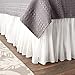 Greenland Home Cotton Voile Dust Ruffle, 18-inch L, White