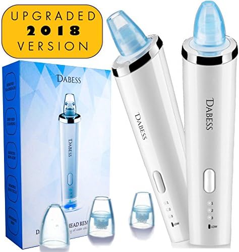Electric Blackhead Vacuum Tool Pore and Acne Remover Extractor Machine - Includes 3 Replaceable Suction Caps. Perfect Oil, Dirt and Dead Skin Remover, Skin Cleanser