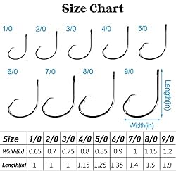 Fishing Hooks Circle Hooks Saltwater, 50/150pcs
