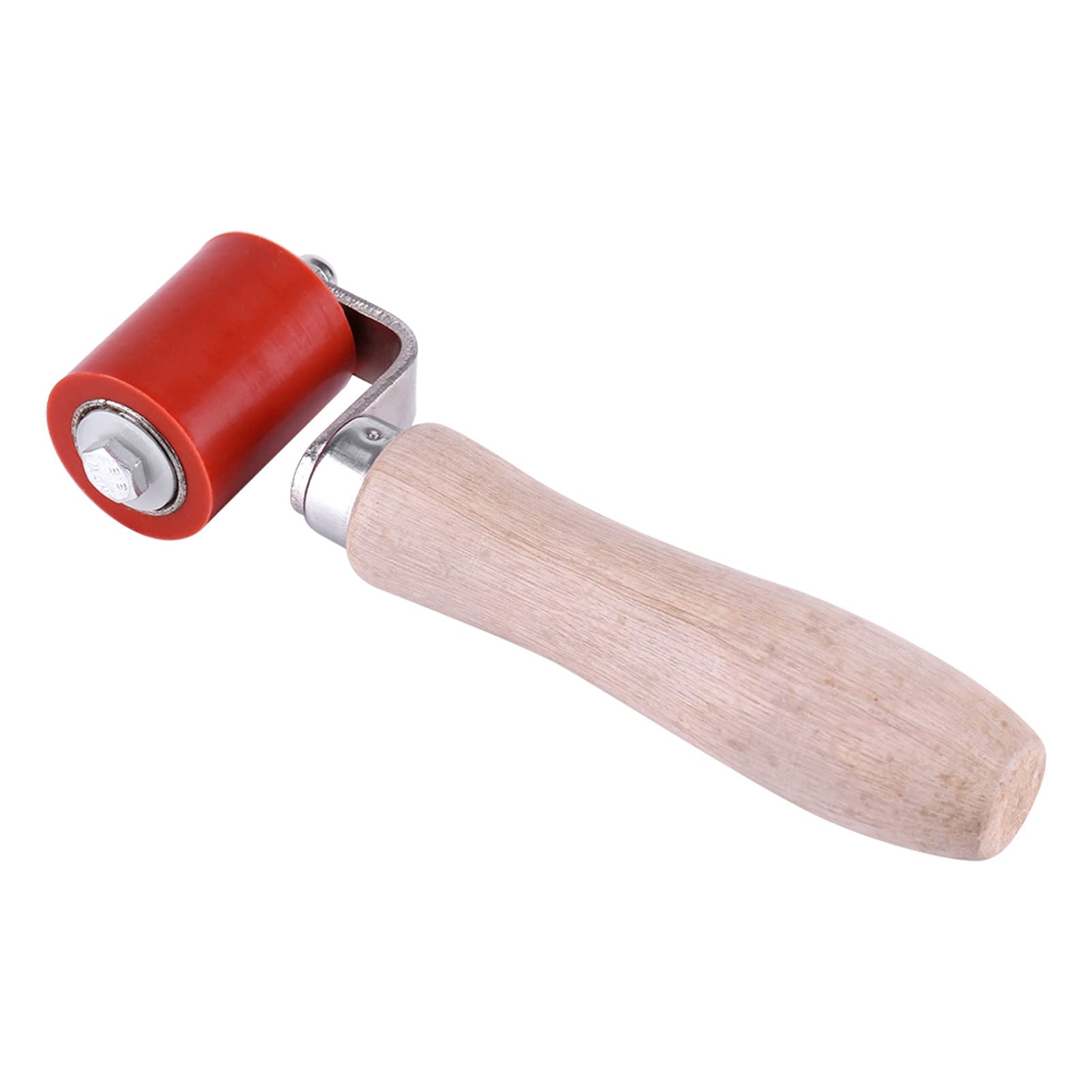 Fdit 1pc 40mm Silicon Seam Hand Pressure Roller High Temperature Resistant Seam Roller Roofing PVC Welding Installation Tool (red)
