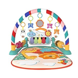 Eners Baby Gyms Play Mats Musical Activity Center Baby Piano Gym Mat Tummy Time Padded Mat for Newborn Toddler Infants…