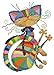eGoodn Stamped Cross Stitch Kits Printed Pattern - Colorful Cat 11ct Fabric 12.6 inches by 16.5 inches, Embroidery Art Cross-Stitching Needlework, No Frame