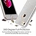 ERAGLOW iPhone 7 Case,iPhone 8 case, iPhone 7 8 Back Cover Shinning Protective Bumper Sparkle Bling Glitter Case for 4.7 inches iPhone 7 & 8(Silver)