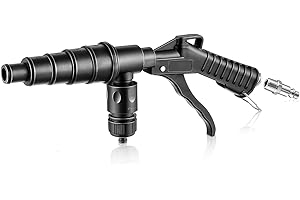 Coolant System Flush Gun, Lever Action Heater Core Flush Kit, Radiator/Cooling System Flusher, Air and Water Combo Flushing S