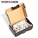 Yamix Worker Aluminum Alloy Modified Flat Flywheel Cage Set for nerf n-strike elite stryfe/rapidstrike CS-18 - Silver