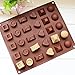 Ozera Silicone Ice Cube Trays with Lids for Whiskey and Cocktails, Keep Drinks Chilled-15 Cavity, One Size, Chocolate