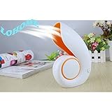 LOHOME (TM) Hot and New Lovely Design Lightweight Portable Creative Fan Electric Turbine Conch Bladeless Fan Compact USB Sea Snail Shaped Fan Versatile Hands-free Personal Cooling Device Desktop Mini Fan