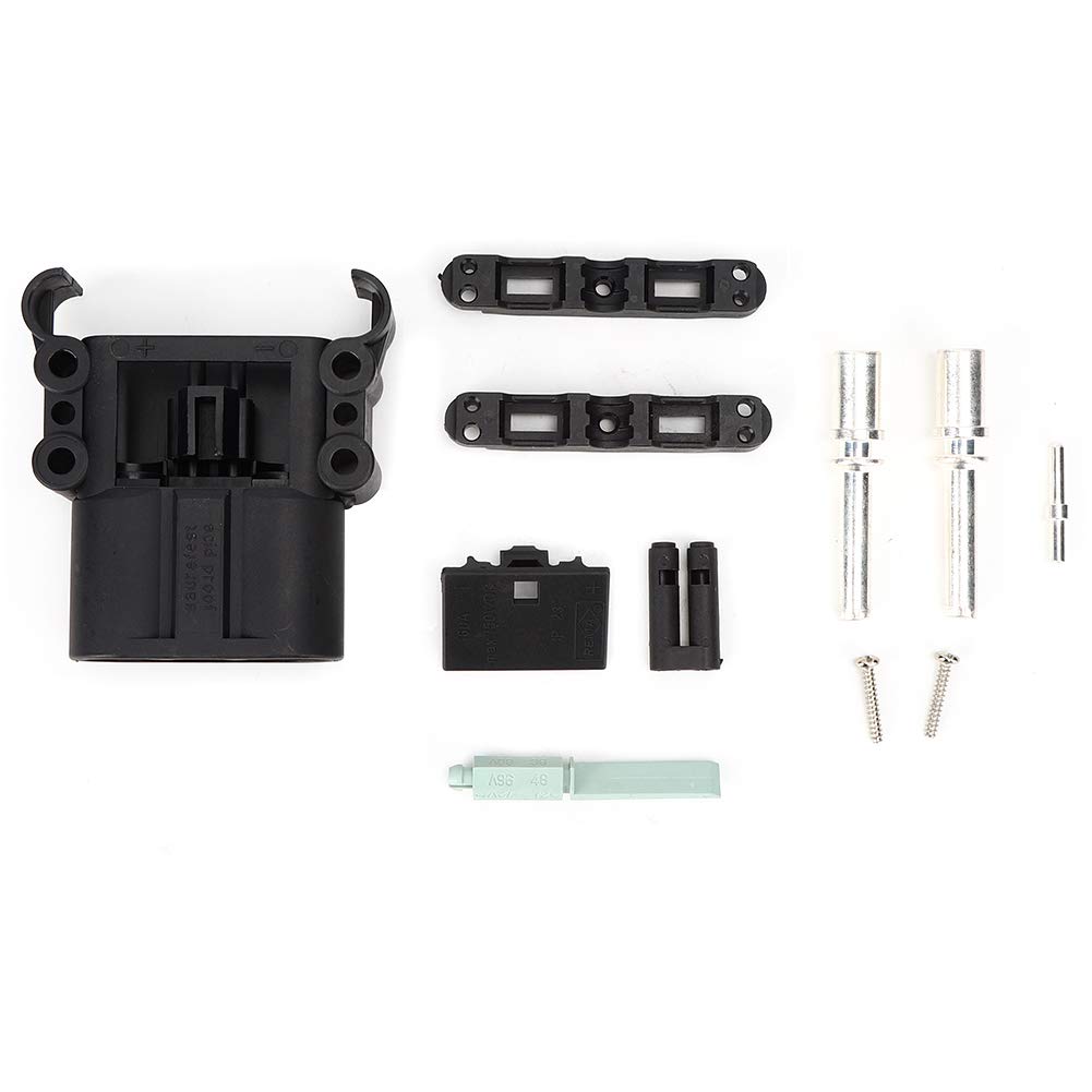 Jectse Forklift Connector Kit, Male Electrical Vehicle Charging Wire Cable Connectors Wire Plug Terminals 160A DC150V