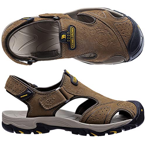 CAMEL CROWN Sandalias de Senderismo para Hombre, Impermeables, de Piel,  para Deportes al Aire Libre, Playa, Verano… - Productosmasvendidosamz.com.mx