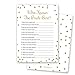 MyExpression.com 24 Cnt Faux Glitter Who Knows The Bride Best Game Cards (White)