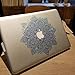 Aovoa Blue Mandala Removable Vinyl Decal for Macbook 13