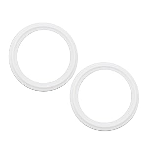 QiiMii Teflon (PTFE) Tri-Clamp Gasket O-Ring - 2 Inch Style Fits OD 64MM Sanitary Pipe Weld Ferrule (Pack of 2)