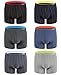 KAYIZU Men's Underwear Ultra Soft Cotton Stripe Boxer Brief (6-Pack) X-Large