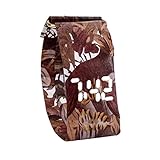 Sandistore New Creative Puzzle Education Science Knowledge Projection Deformation Toy Electronic Watch Digital Watches