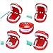 Juboury Kids Doctor Kit 33 Pieces Toy Medical Kits Pretend-n-Play Dentist Medical Kit with Electronic Stethoscope for Kids, School Classroom, Easter Stuffers, Party and Role Play